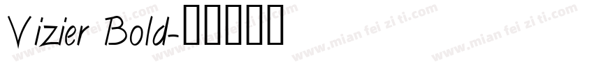 Vizier Bold字体转换